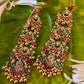 Long Multi Jadau Earrings VNE342