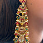 Long Multi Jadau Earrings VNE342