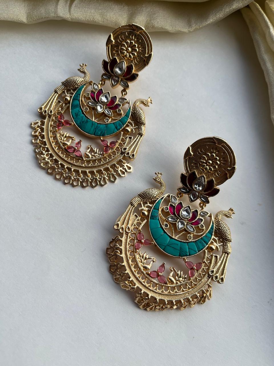 Kamal Mayur Firoza Earring VNE355