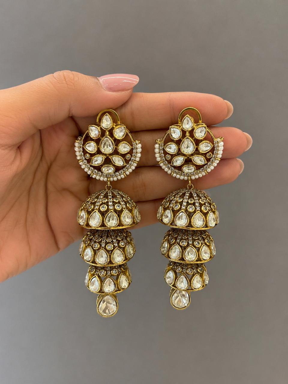 Polki Layered Jumka  VNE368