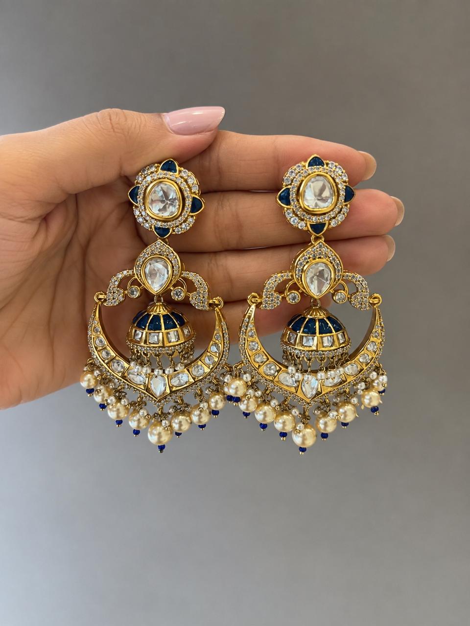 Chandbali Jumka Earring VNE359