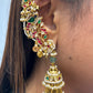 Jadau Peacock Kannauti Earring VNE360