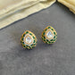 Green Pan Polki Earrings VNE363