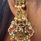 Peacock Jadau Kannuti Earrings VNE365