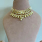 White Jadau Pearl Drop Necklace Set VNE614