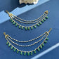 Green Suzani Earchain VNEC015