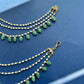 Green Suzani Earchain VNEC015