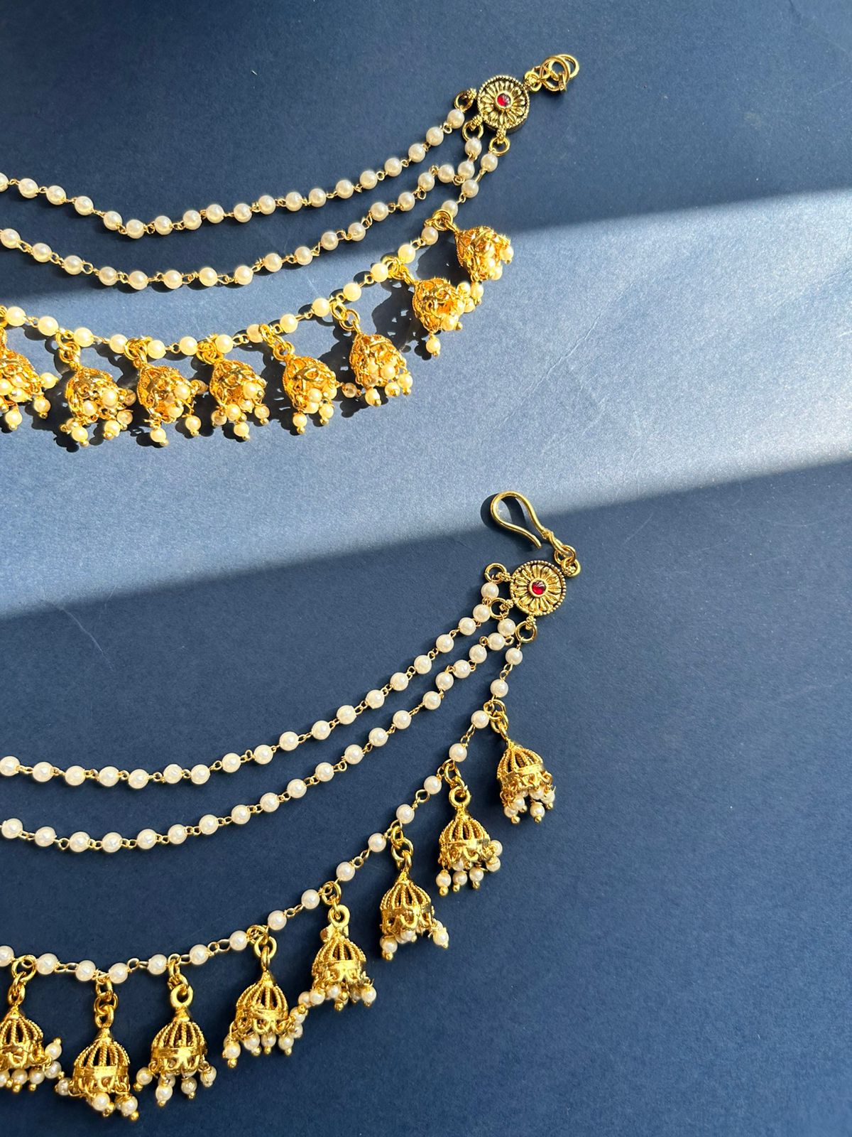 Jumkha Pearl Earchain VNEC016