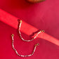 Red White Pearl Earchain VNEC017