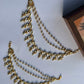 Double Layered Jadau Hanging Earchain VNEC026