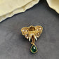 Elephant Green Stone Broach VNG013
