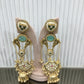 Pista green long dulls Earrings- VNG049
