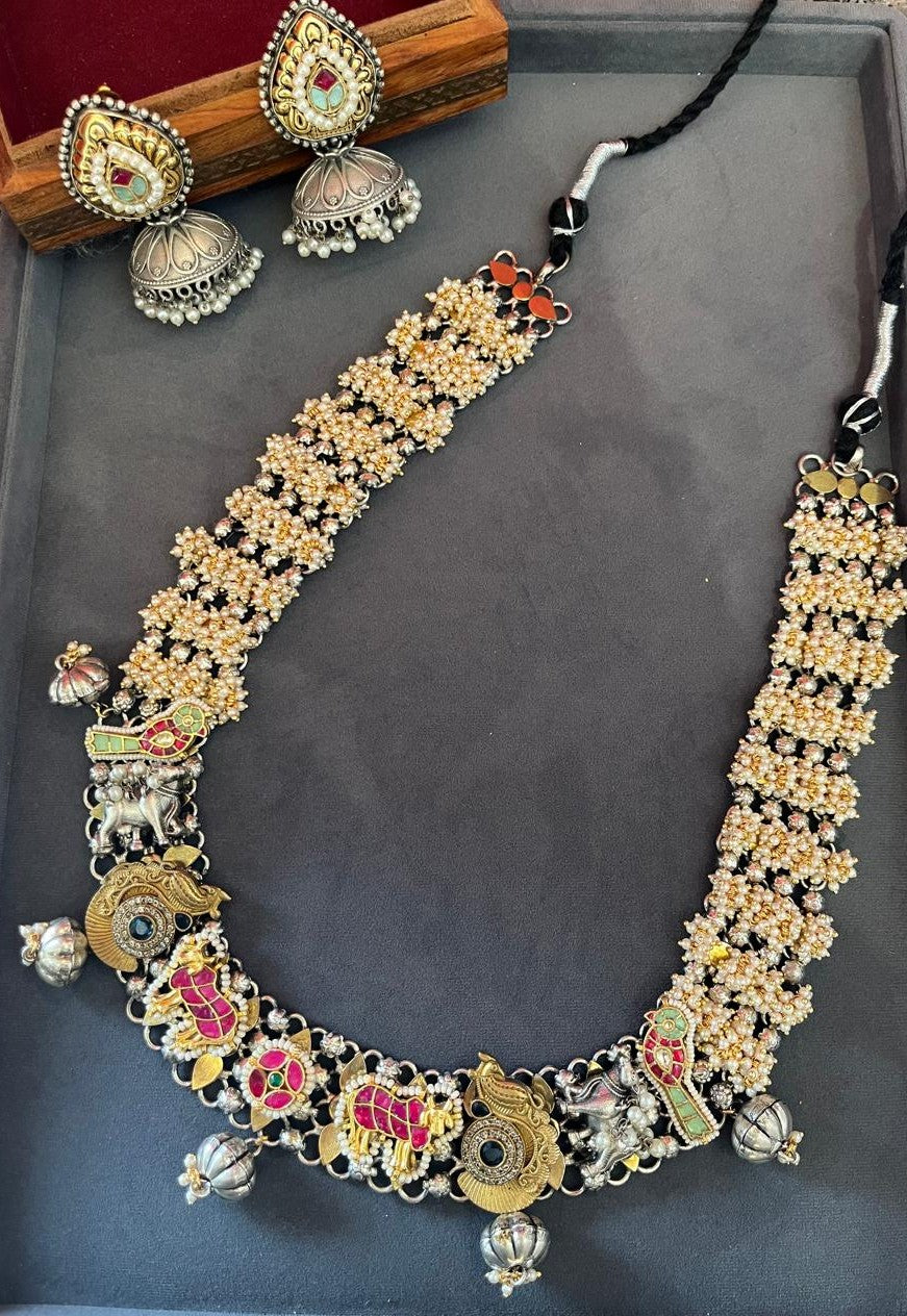Green Stone Cow Gold Set VNG113
