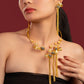 Gold Flower Design Hasali Set - VNG114