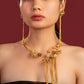 Gold Flower Design Hasali Set - VNG114