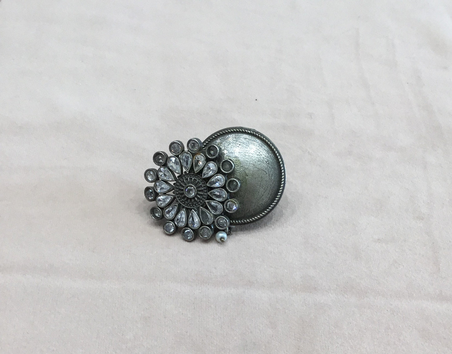 Silver Stone Ring- VNG186