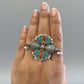 Firoza Lotus Ring- VNG191