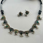 Lotus Dual Tone Green Choker Set VNG237