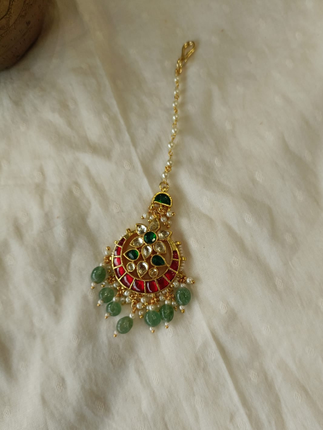 Multi Chand Gold Ball Drop Tika VNHA028