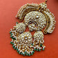 White Jadau Hair Broach VNHA048
