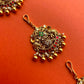 Elephant Gold Jadau Hair Broach(Single Piece)- VNHA049