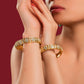 White Jadau Bangles- VNHN017