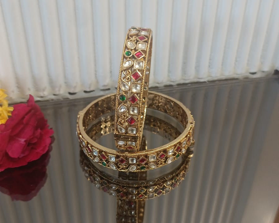Multi Jadau Bangles - VNHN042