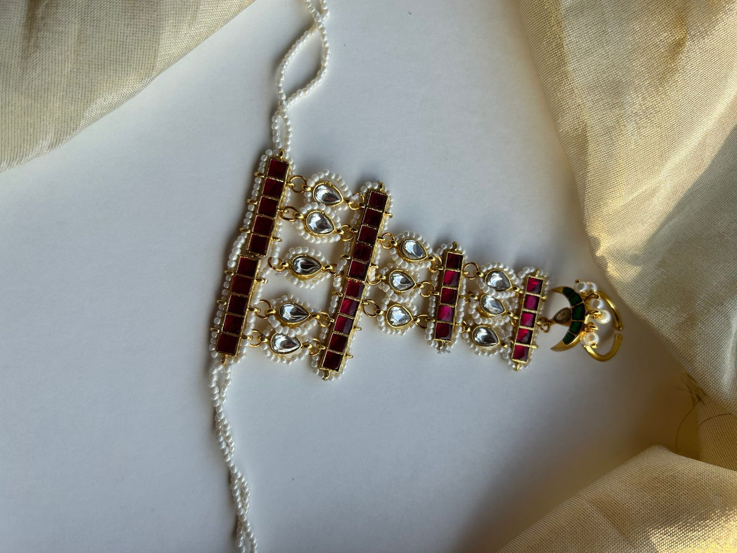 White Jadau Pearl Bracelet VNHN080