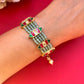 Green Pearl Jadau Bracelet VNHN125