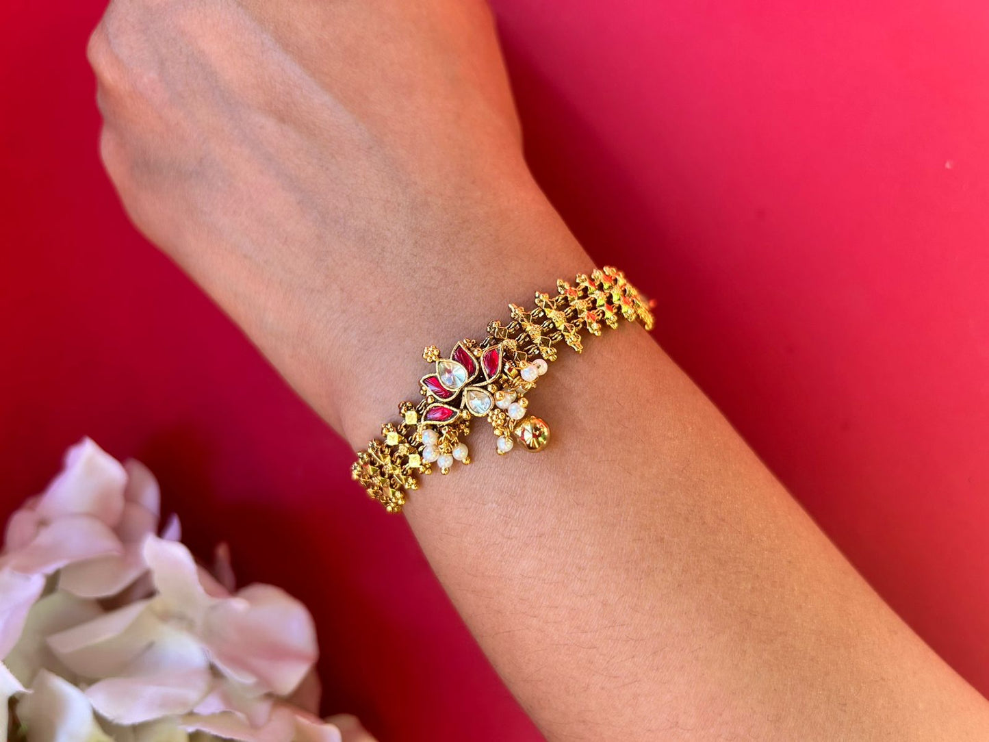 Red Jadau Bracelet VNHN168