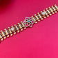 Flower Rubi & Green Gold Bracelet VNHN181