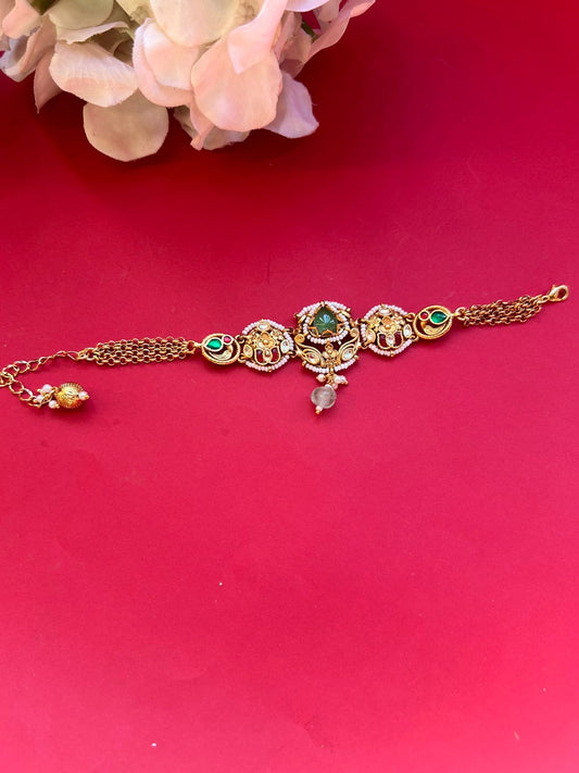 Heritage Green Stone Bracelet VNHN193