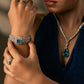 Green Stone Diamond Bracelet VNHN202