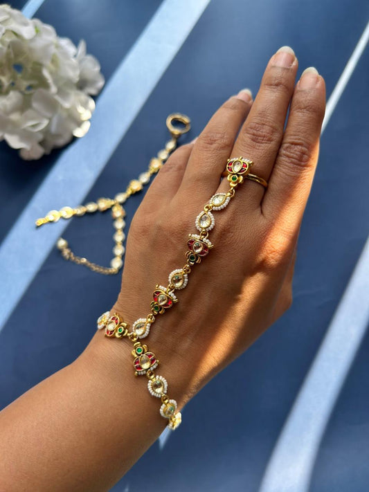 Red Green White Jadau Hathphool VNHN212