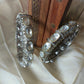 White Polki Silver Bangles- VNHN259