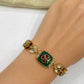 Green Stone Multi Jadau Bracelet VNHN274