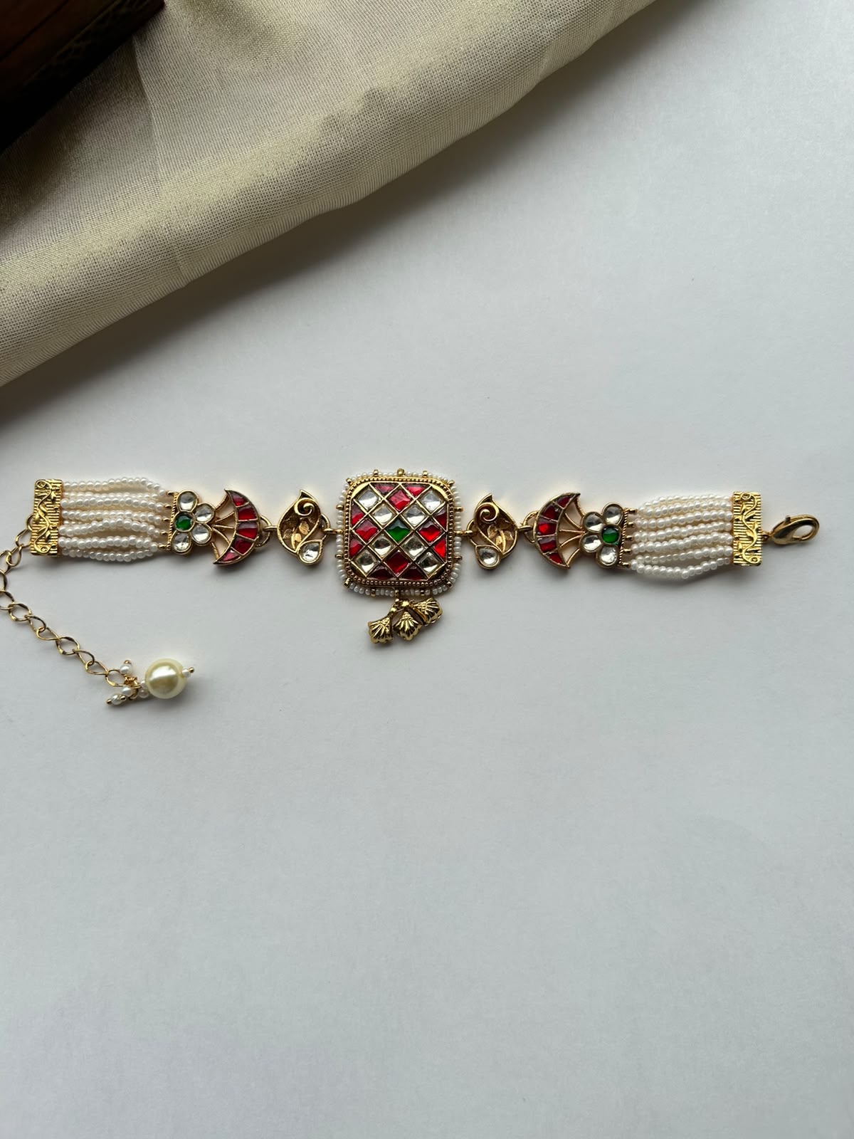 Square Chauki Jadau Bracelet VNHN277