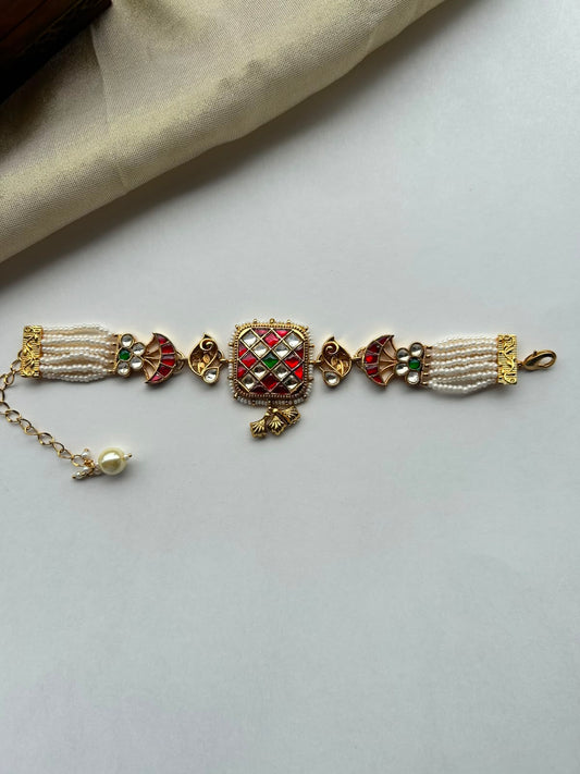 Square Chauki Jadau Bracelet VNHN277