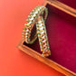 White Takkar Green Pearl Bangles- VNHN291