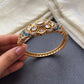 Royal Blue Polki Bracelet VNHN304