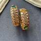 Green Square Stone Pan Bangles VNHN309