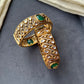 Green Square Stone Pan Bangles VNHN309