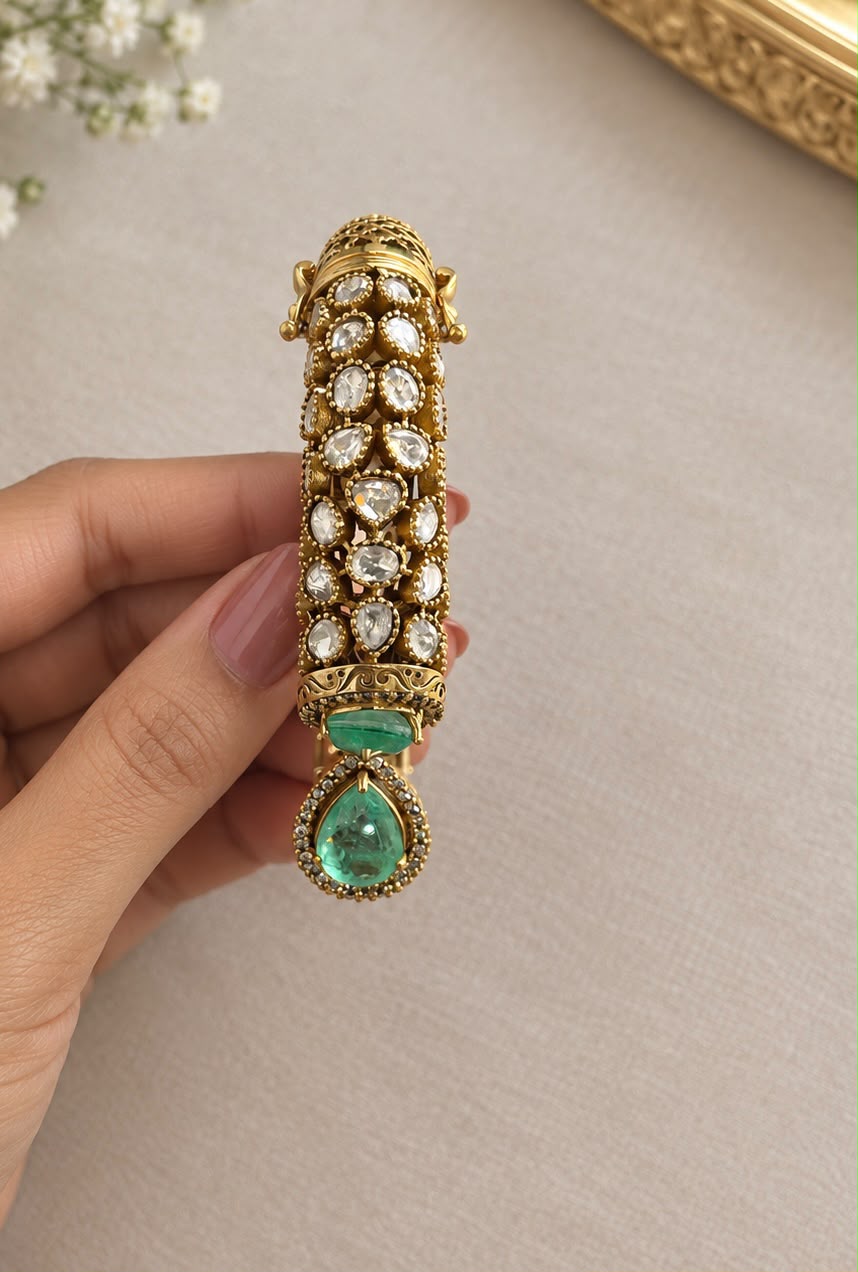 Pan Emerald Polki Bracelet VNHN311