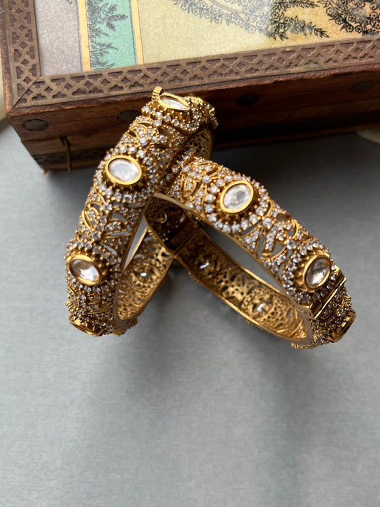 Polki Diamond Bangles VNHN312