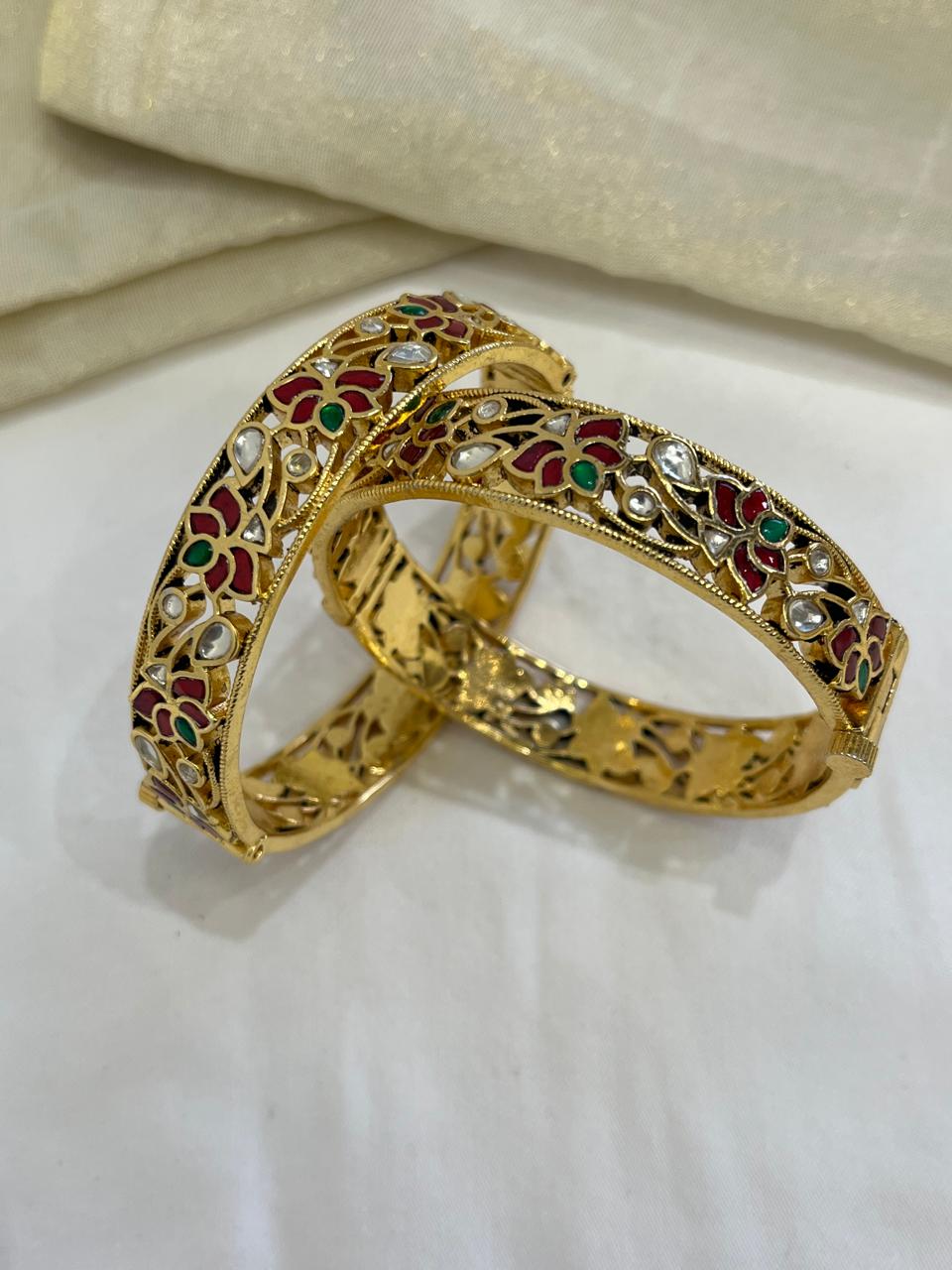 Kamal Multi Jadau Bangles VNHN323