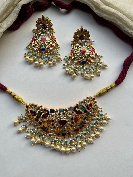 Navratna Choker Set VNN721