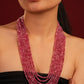 Pink Onyx Stone Mala- VNMN003