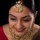 White Jadau Necklace Set - VNN001