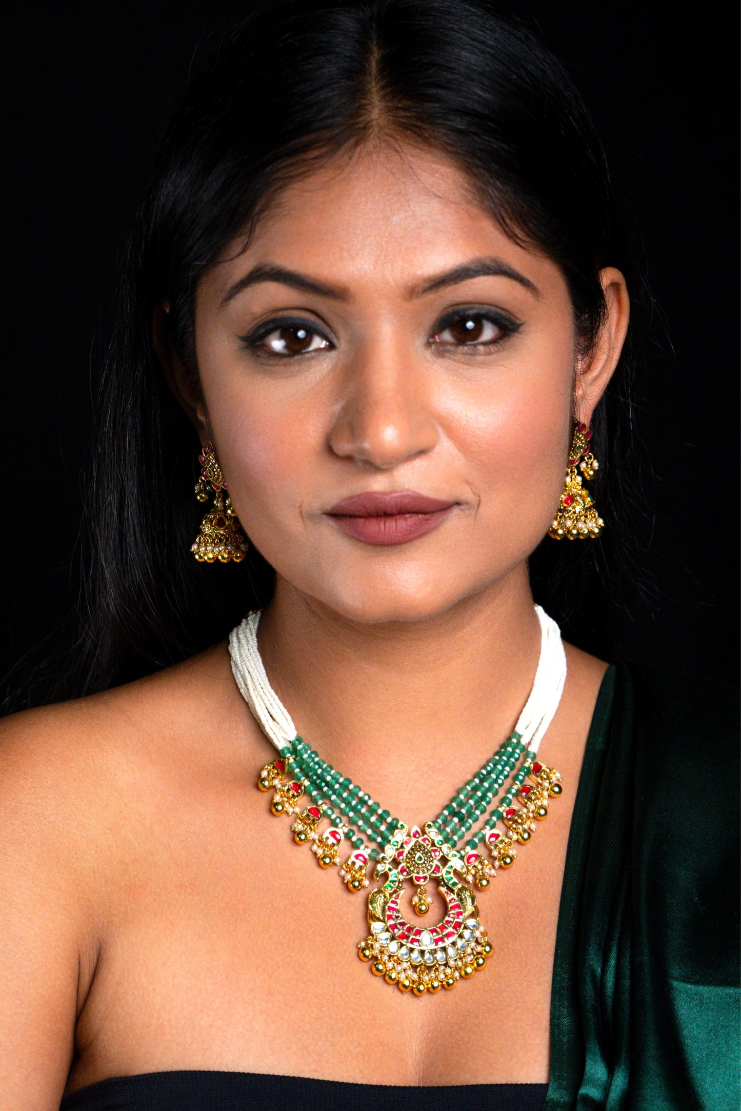 Multi Jadau Necklace Set - VNN008