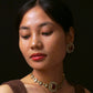 Red Stone Polki Choker Set - VNN022